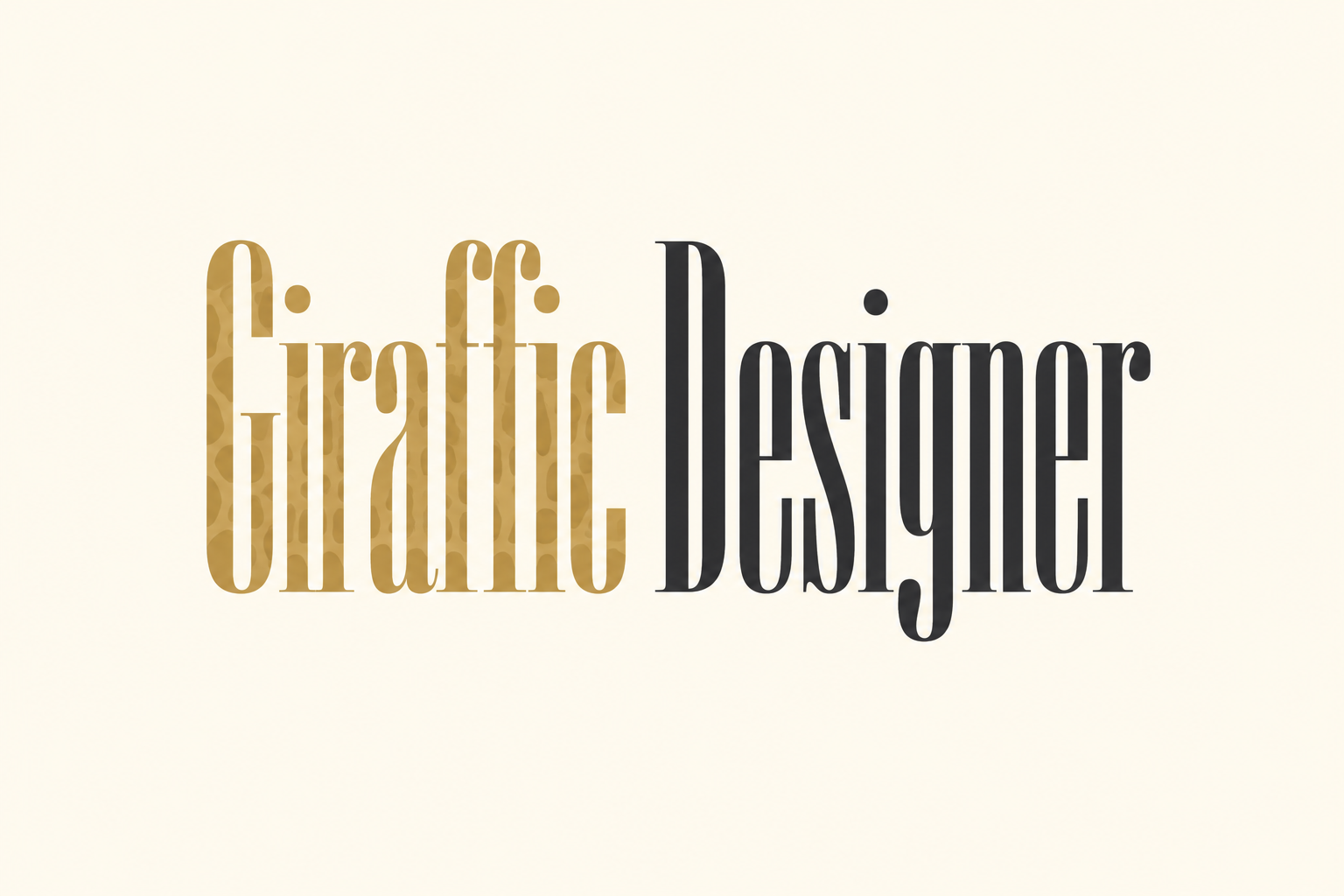 Giraffic Designer wordmark